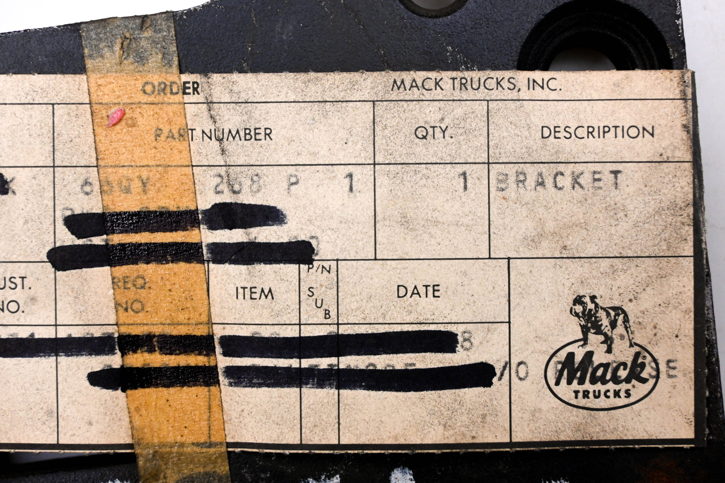 Mack 66QY268P1 Bracket NOS