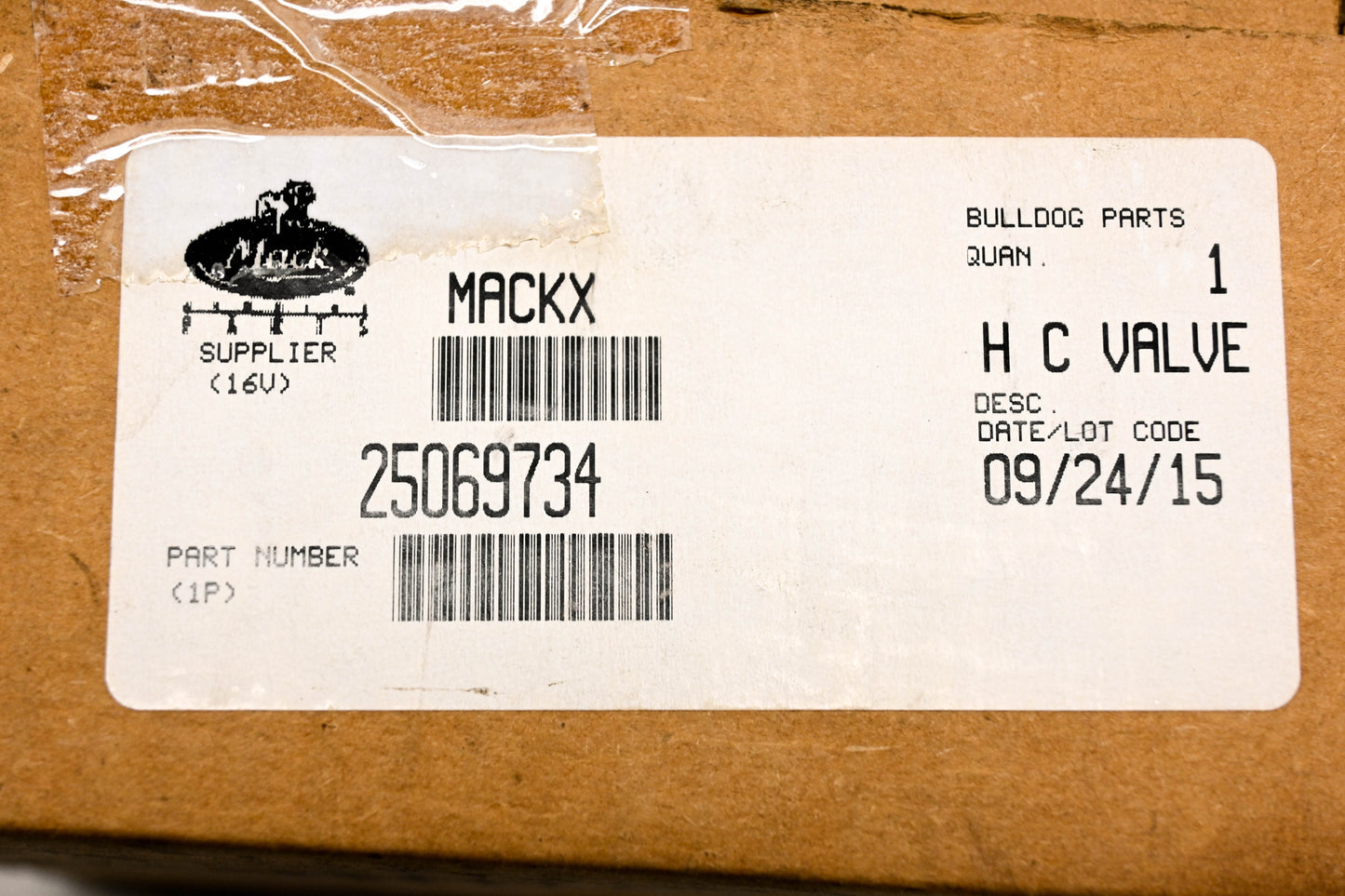 Mack 25069734 Height Control Valve NOS