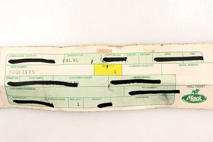Mack 20QE2123, 281459 Bendix TR-3 Type Inversion Valve NOS