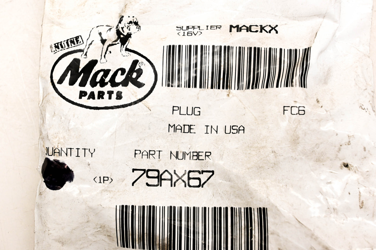 Mack 79AX67 Plug Cap NOS