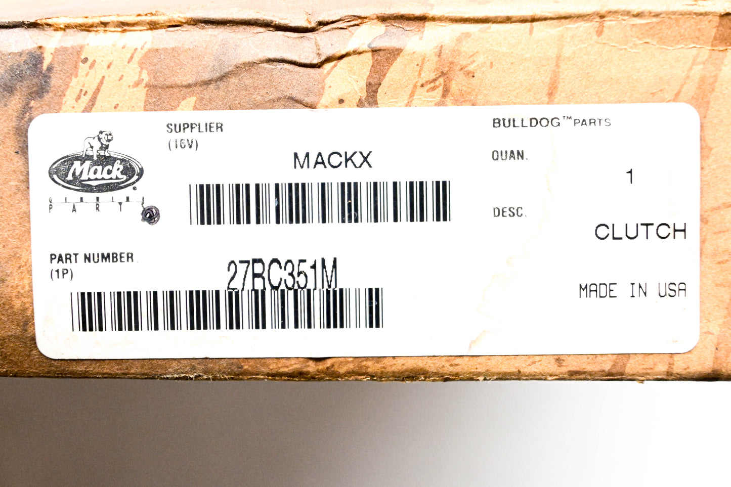 Mack 27RC351M Control Cable NOS