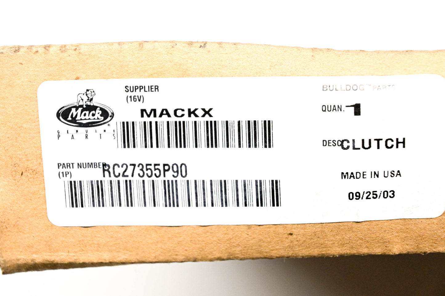 Mack 27RC355P90 Clutch Cable NOS