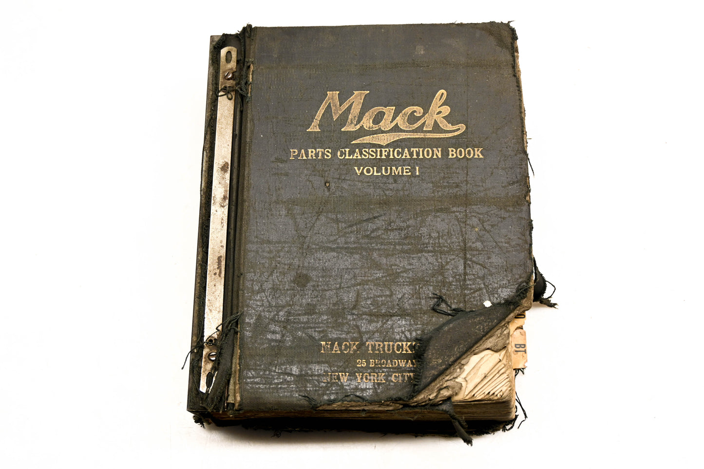 Mack AY007-15 1934-39 Parts Classification Book Volume 1