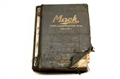 Mack AY007-15 1934-39 Parts Classification Book Volume 1