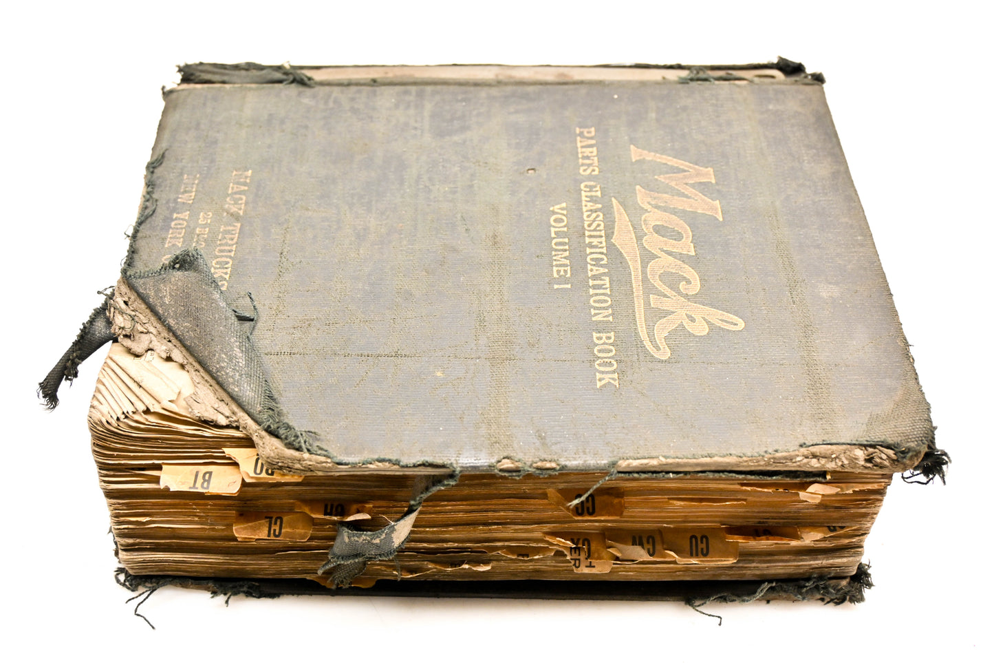 Mack AY007-15 1934-39 Parts Classification Book Volume 1