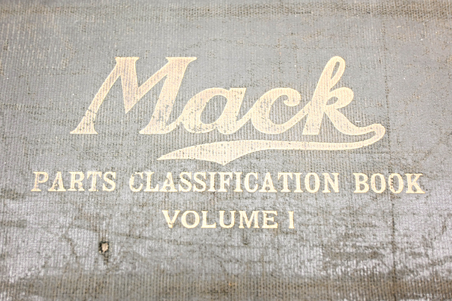 Mack AY007-15 1934-39 Parts Classification Book Volume 1