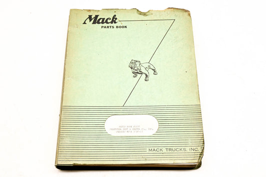 Mack 3156 1962 Off Highway Parts Book