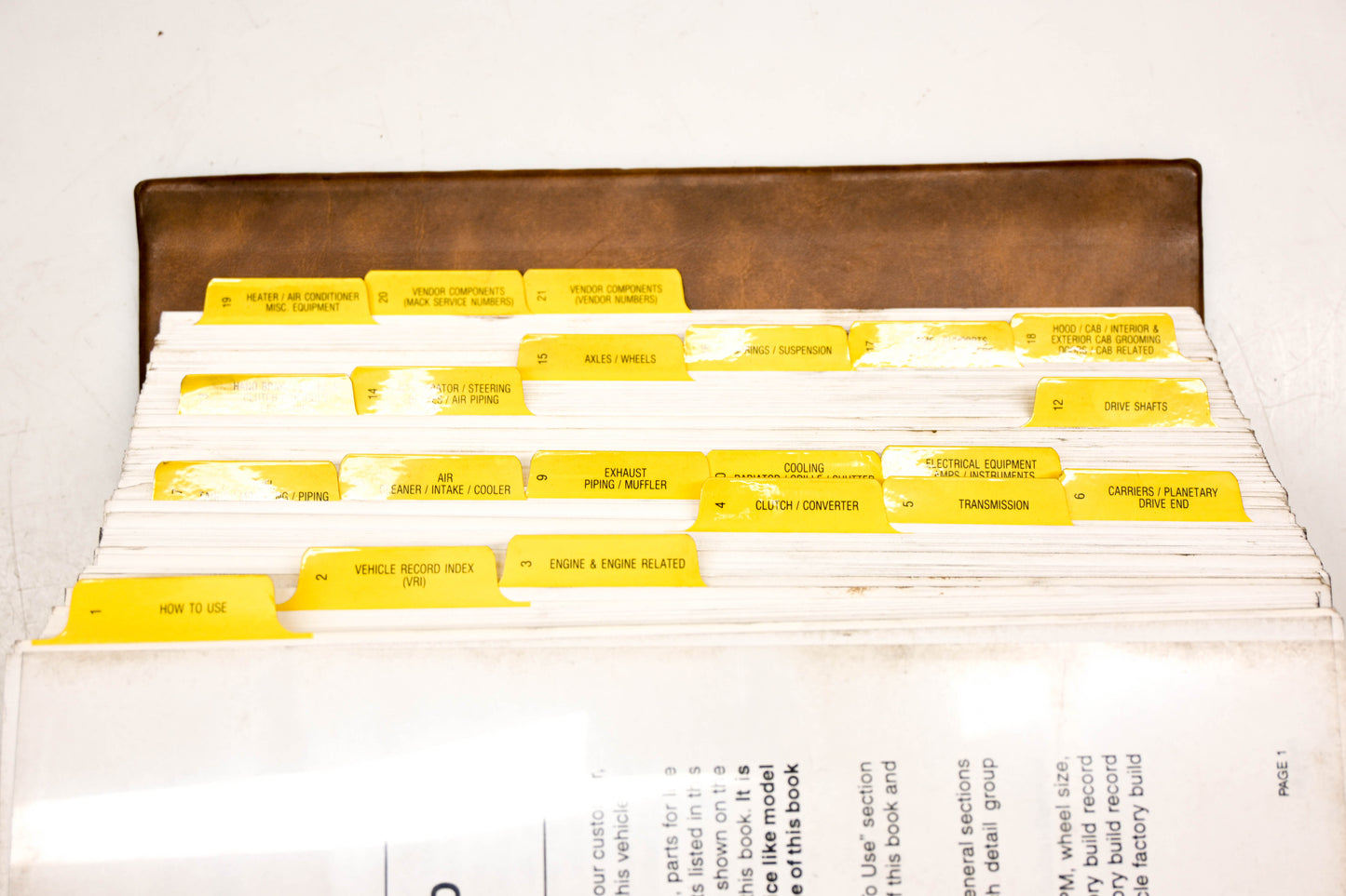 Mack AY001-9 1996 Model CL713 Customized Parts Book