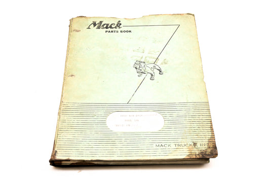 Mack 2626 1958 Model LVX 1608 Parts List Manual