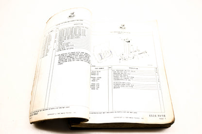 Mack AY017-18 1987 Model R686ST Parts List Manual