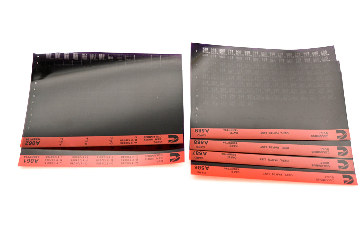 Cummins A061, A587, A589 1994 Columbus OEPL Parts List Lot Of 6 Microfiche NOS