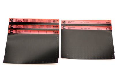 Cummins BB17, BB19, B186 1994 Darlington OEPL Parts List & ESN Index Lot Of 5 Microfiche NOS