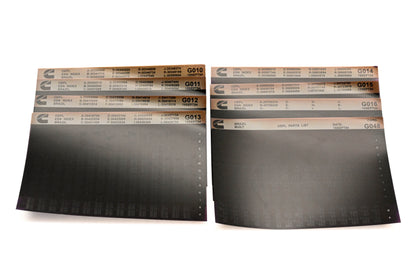 Cummins G010, G015, G048 1994 Brazil OEPL Parts List & ESN Index Lot Of 8 Microfiche NOS