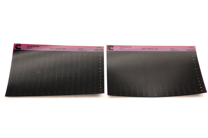 Cummins H019, H020 1994 Charleston OEPL Parts List Microfiche Lot of 2 NOS