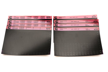 Cummins M096, M099, M267 1994 Consolidated Diesel OEPL Parts List & Index Lot of 8 Microfiche NOS