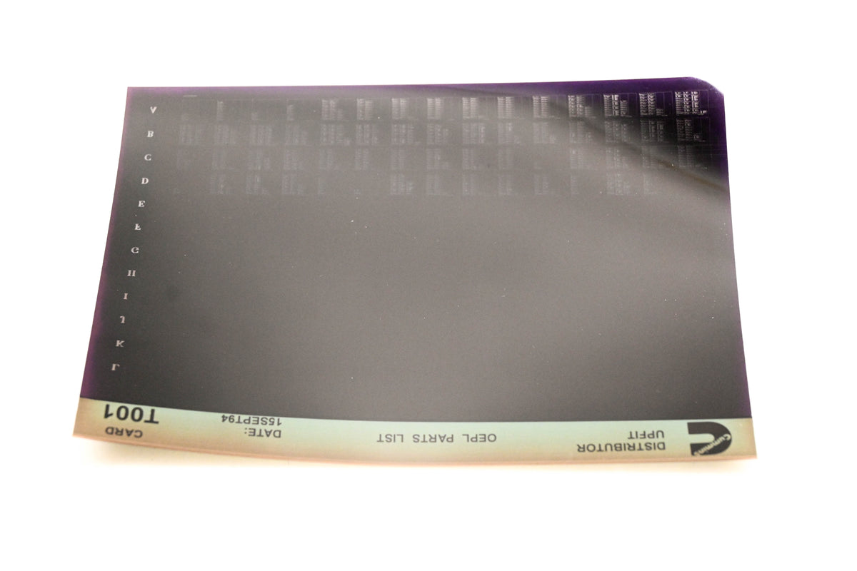 Cummins T001 1994 Upfit OEPL Parts List Microfiche NOS