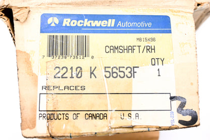Mack 2210K5653F, 8235-2210K5653F Rockwell Righthand Camshaft NOS