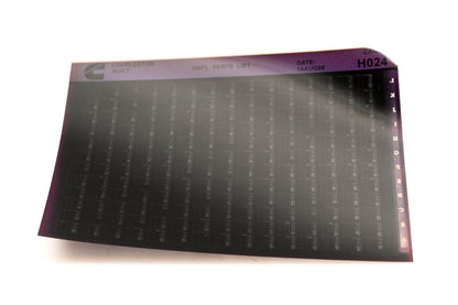 Cummins H024 1995 Charleston OEPL Parts List Microfiche NOS
