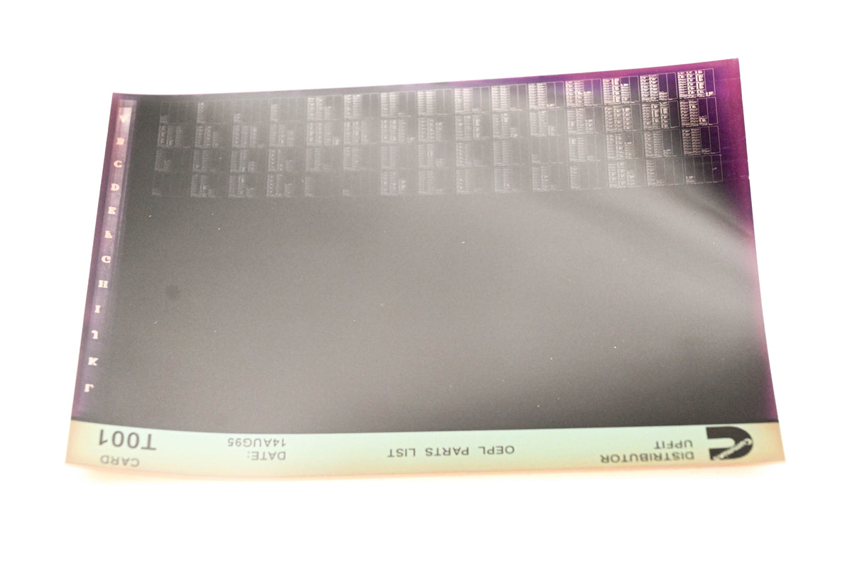 Cummins T001 1995 OEPL Parts List Microfiche NOS
