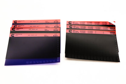 Cummins B198, B201, BB20 1995 Darlington OPLE Parts List & ESN Index Lot of 7 Microfiche NOS