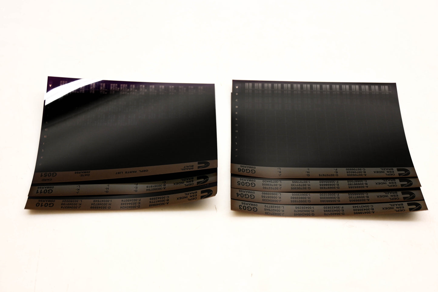 Cummins G010, G051, GG06 1995 Brazil OEPL Parts List & ESN Index Lot of 7 Microfiche NOS