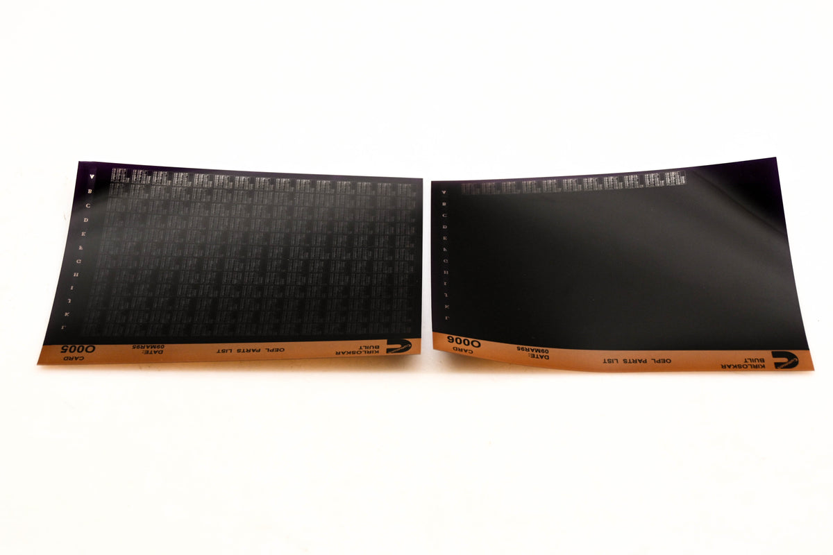 Cummins O005, O006 1995 Kirloskar OEPL Parts List & ESN Index Lot of 2 Microfiche NOS