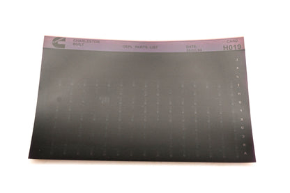Cummins H019 1994 Charleston OEPL Parts List Microfiche NOS