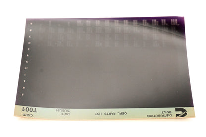 Cummins T001 1994 Distribution Built OEPL Parts List Microfiche NOS