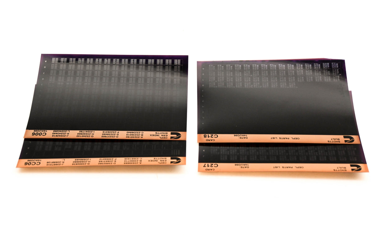 Cummins CC06, C006, C218 1996 Shotts OEPL Parts List & ESN index Lot Of 4 Microfiche NOS