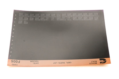 Cummins F005 1996 Mexico OEPL Parts List Microfiche NOS