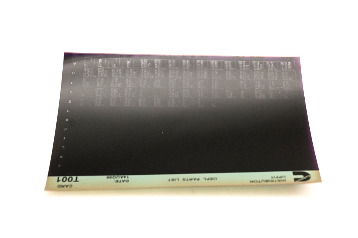 Cummins T001 1996 Distributor Upfit OEPL Parts List Microfiche NOS