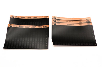 Cummins C005, CC05, C184 1994 Shotts OEPL Parts List & ESN Index Lot Of 5 Microfiche NOS
