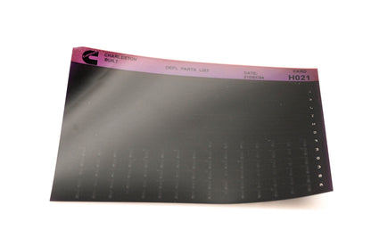 Cummins H021 1994 Charleston OEPL Parts List Microfiche NOS