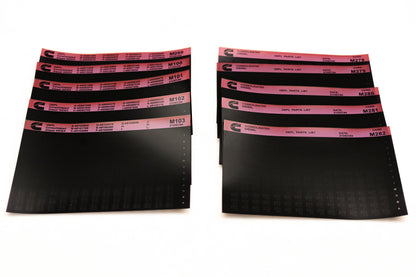 Cummins M099, M278, M282 1994 Consolidated Diesel OEPL Parts List & ESN Index Lot Of 10 Microfiche NOS