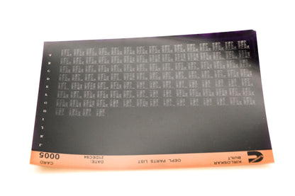 Cummins 0005 1994 Kirloskar OEPL Parts List Microfiche NOS