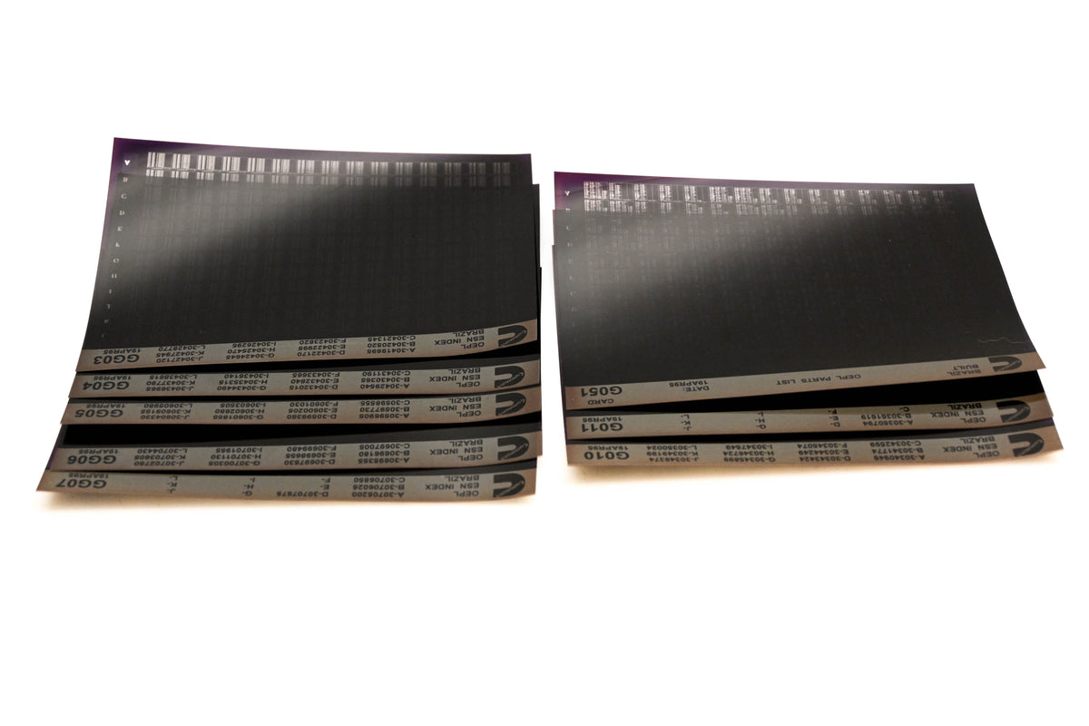 Cummins G010, G051, GG07 1995 Brazil OEPL Parts List & ESN Index Lot of 8 Microfiche NOS