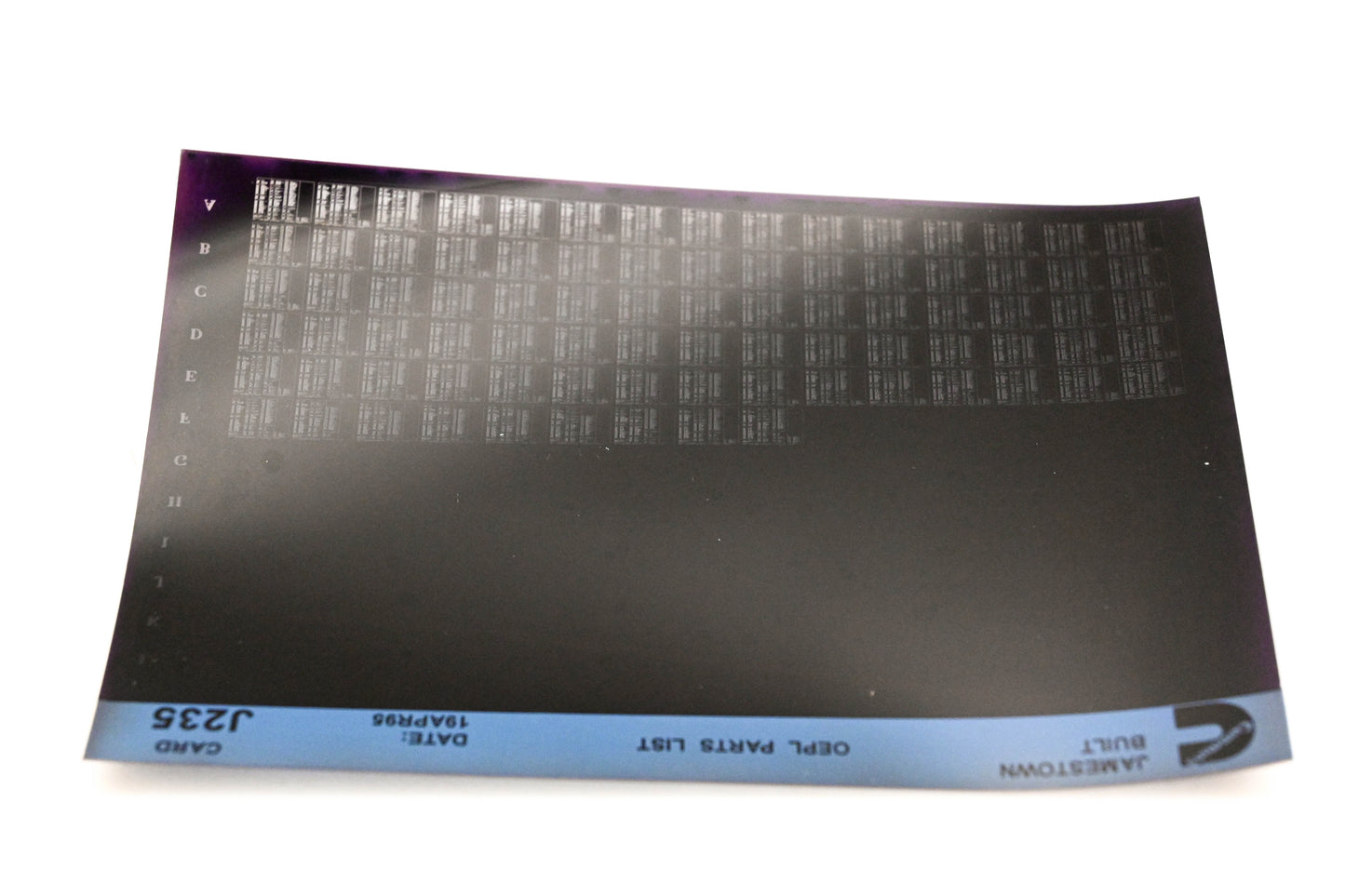 Cummins J235 1995 Jamestown OEPL Parts List Microfiche NOS