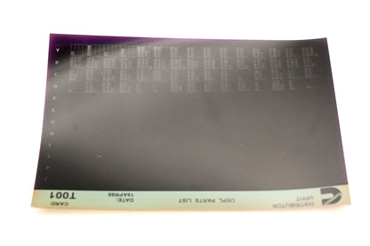 Cummins T001 1995 Distributor Upfit OEPL Parts List Microfiche NOS