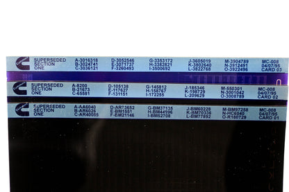Cummins YR009-69 1995 MC-008 Superseded Section One Lot Of 3 Microfiche NOS