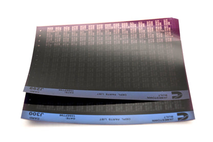 Cummins J299, J300 1996 Jamestown OEPL Parts List Lot of 2 Microfiche NOS