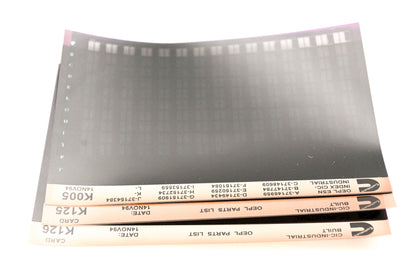 Cummins K005, K125, K126 1994 CIC Industrial OEPL Parts List & ESN Index Lot Of 3 Microfiche NOS