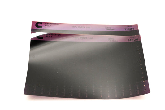Cummins H020, H021 1994 Charleston OEPL Parts List Lot of 2 Microfiche NOS