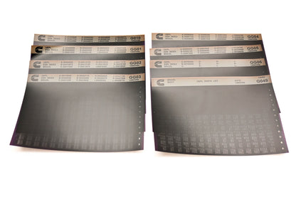 Cummins G010, GG01, G049 1994 Brazil OEPL Parts List & ESN Index Lot Of 8 Microfiche NOS