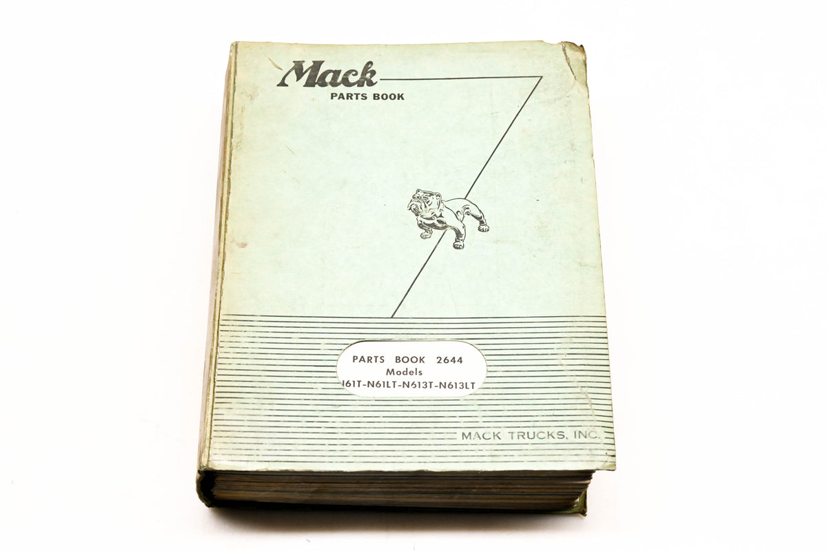 Mack 2644 1958 Model N61T-N61LT-N613T-N613LT Parts List Manual