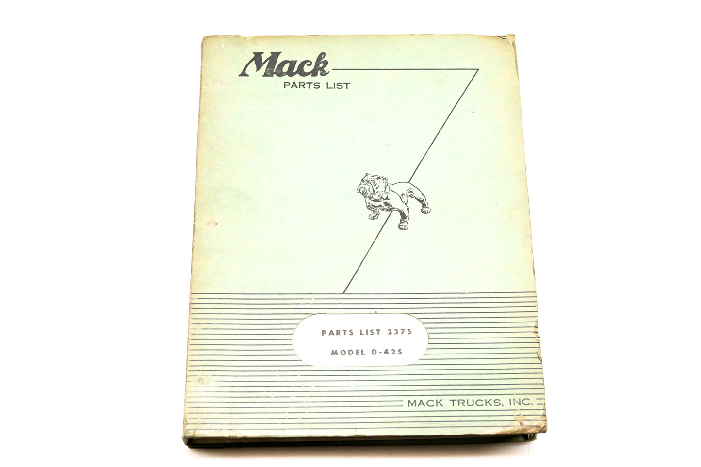 Mack 2375 1956 Model D-42S Parts List Manual