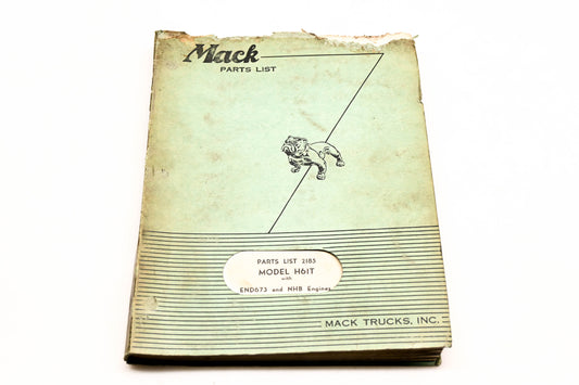 Mack 2185 1953 Model H61T END673/NHB Parts List Manual