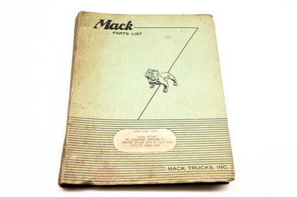 Mack 2388 1955 Model B653LT Parts List Manual