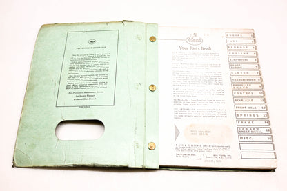 Mack 8741 1970 Model U685T Parts List Manual