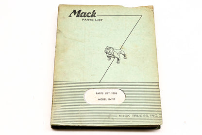 Mack 2289 1955 Model B-71T Parts List Manual