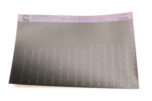 Cummins H024 1995 Charleston OEPL Parts List Microfiche NOS